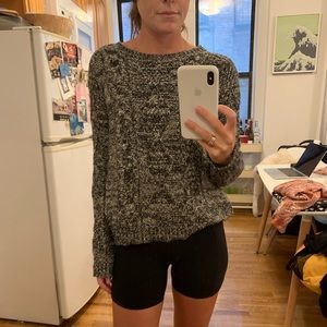 Maje Black and White Sweater Size 1